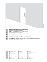 Castorama Porte d'entrée acier Hublots inserts gris anthracite 90 x h.h.215 cm poussant gauche Manual do proprietário
