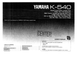 Yamaha K-540 Manual do proprietário