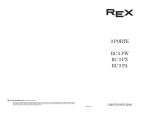 REX RC3PX Manual do usuário