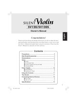 Yamaha SV120 Manual do usuário
