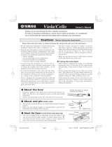 Yamaha VC7SG Manual do usuário