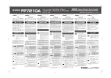 Yamaha Music Pedal FP7210A Manual do usuário