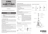 Yamaha HS740 Manual do usuário