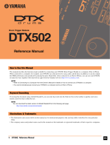 Yamaha DTX502 Manual do usuário