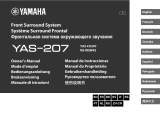 Yamaha YAS-207 Manual do proprietário