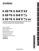 Yamaha HPH-MT8 Manual do proprietário