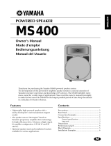 Yamaha MS400 Manual do proprietário