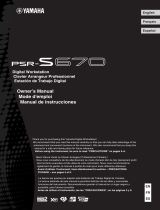 Yamaha PSR-S670 Manual do proprietário