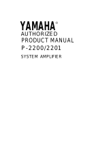 Yamaha P-2201 Manual do usuário