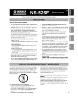Yamaha NS-525 Manual do proprietário