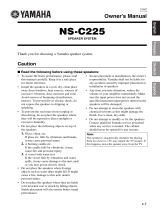 Yamaha NS-C225 Manual do proprietário