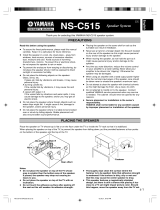 Yamaha NS-C515 Manual do proprietário