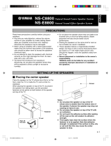 Yamaha NS-E8800 Manual do proprietário