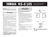 Yamaha NS-E105 Manual do usuário