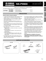 Yamaha NS-P9900 Manual do proprietário