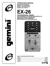 Gemini Musical Instrument EX-26 Manual do usuário