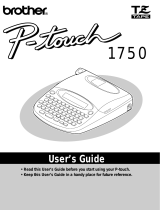 Brother PT-1750 Manual do usuário