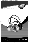 Philips Headphones HC8410 Manual do usuário