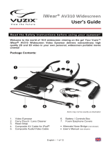 Vuzix iWear AV310 Widescreen Manual do usuário