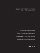 Wolf Cooktop Multi-Function Cooktop Manual do usuário