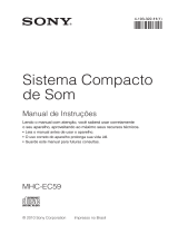 Sony MHC-EC59 Manual do proprietário