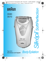 Braun 3590,  3570 Silk-épil SoftPerfection Body Epilation Manual do usuário