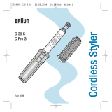 Braun 3589 C30S C ProS Cordless Styler Manual do usuário