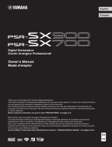 Yamaha PSR-SX700 Manual do proprietário