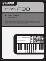 Yamaha PSS-F30 Manual do proprietário