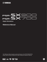 Yamaha PSR-SX700 Digital Workstation Manual do usuário