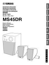 Yamaha MS45DR Manual do proprietário