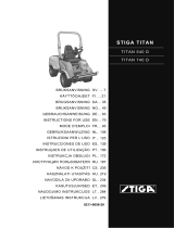 Stiga TITAN 740 D Instruções de operação