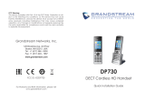 Grandstream Networks DP730 Guia de instalação