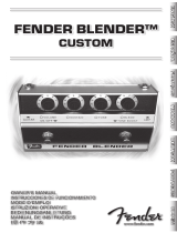 Fender Blender Custom Manual do proprietário