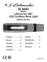 Schumacher SL360BU Lithium Ion 360° LED Cordless Work Light Manual do proprietário