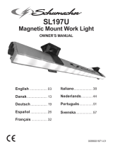 Schumacher SL197U 15-LED Rechargeable Magnetic Work Light Manual do proprietário