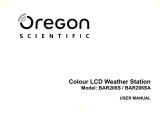 Oregon Scientific BAR206SA Manual do usuário
