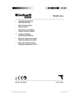 EINHELL Expert TE-CD 12 Li with 2nd Battery Manual do usuário