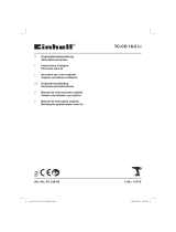 EINHELL TC-CD 18-2 Li (1x1,5Ah) Manual do usuário