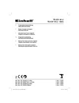 EINHELL TE-CD 18 Li-Solo Manual do proprietário