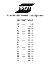 ESAB Aristo® Air Power Unit System Manual do usuário