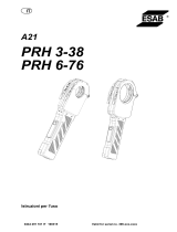 ESAB PRH 3-38, PRH 6-76 - A21 PRH 3-38, A21 PRH 6-76 Manual do usuário