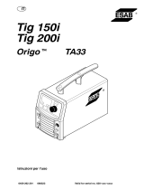 ESAB Origo™ Tig 150i, Origo™ Tig 200i Manual do usuário
