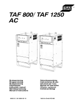 ESAB TAF 800 / TAF 1250 Manual do usuário