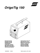 ESAB Origo™Tig 150 Manual do usuário