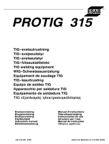 ESAB PROTIG 315 Manual do usuário