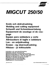 ESAB MIGCUT 250/50 Manual do usuário