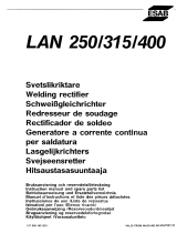 ESAB LAN 250, LAN 315, LAN 400 Manual do usuário