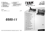 Ferm TJM1001 - FRJ2000 Manual do proprietário
