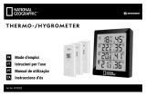 National Geographic Thermo-hygrometer black 4 measurement results Manual do proprietário